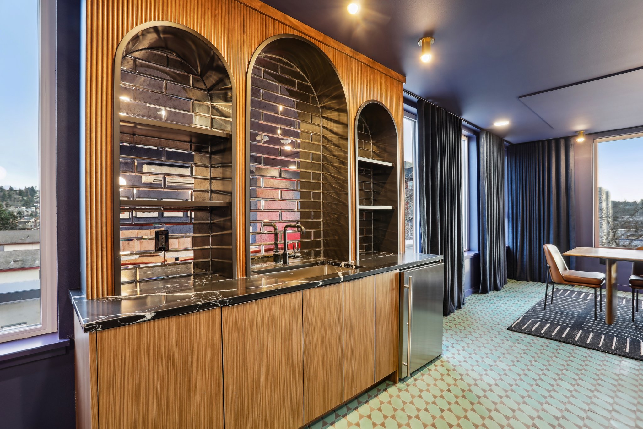 Carrick common area wet bar